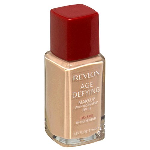 Revlon Age Defying Makeup with Botafirm, SPF 15, Dry Skin, Nude Beige 04, 10.25 Fluid Ounces (37 ml) - ADDROS.COM